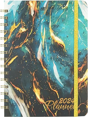 Agenda 2024 para año académico, semanal y mensual para mujeres, agenda para estudiantes 2024