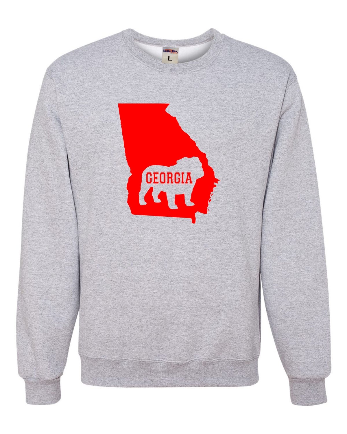 Go All Out Adult Georgia Pride Sweatshirt Crewneck