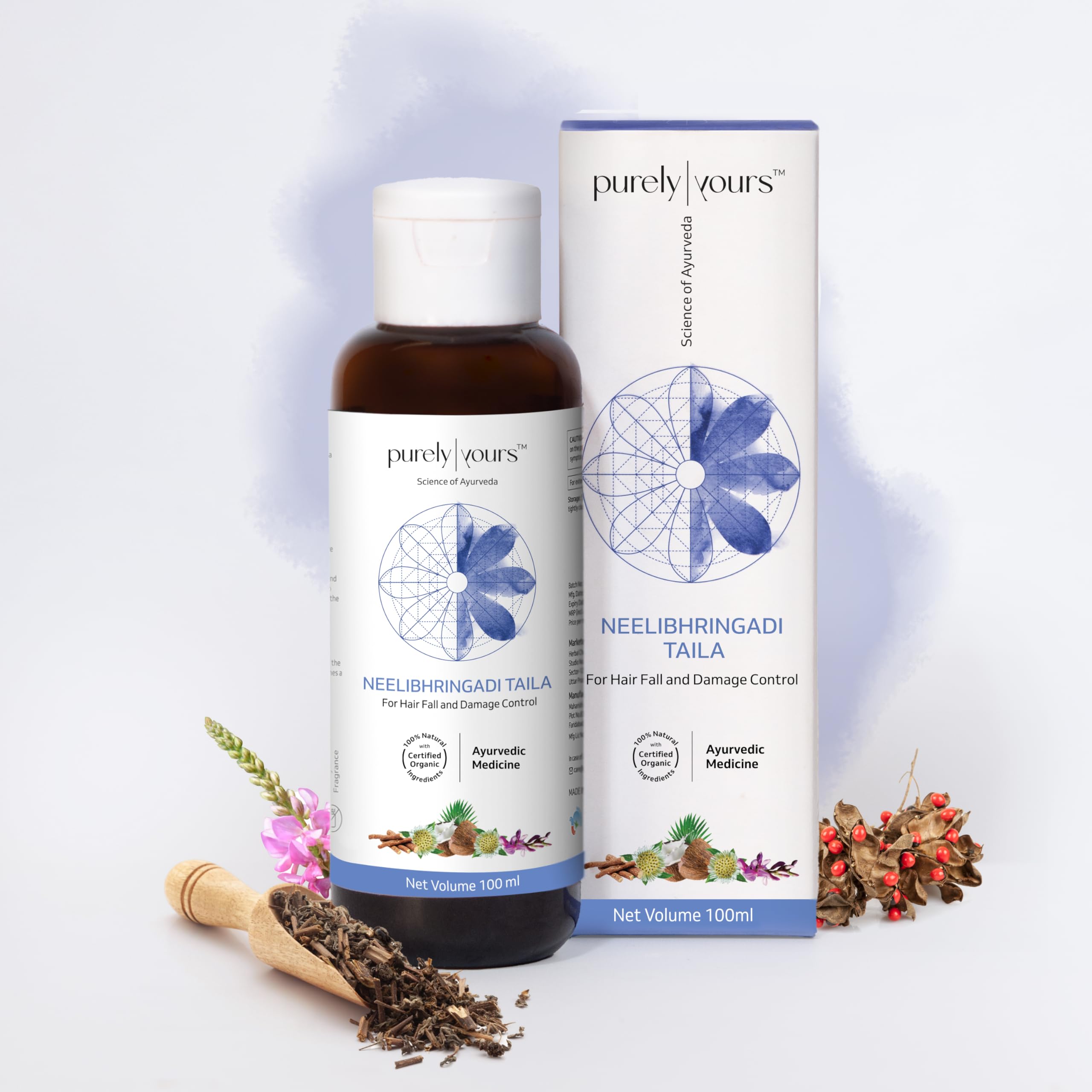 Purely Yours Neelibhringadi Taila | Hair Fall and Damage Control | 100 ml