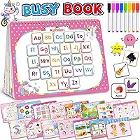 Vista 1 de Benresive Libro de actividades de aprendizaje preescolar Montessori para niños pequeños de 3 a 5 años, juguetes educativos sensoriales de viaje