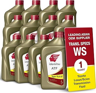 - Idemitsu ATF Type TLS-LV (WS) Automatic Transmission Fluid for Toyota/Lexus/Scion – 1 Quart, Case of 12 | Engineered for Optimal Fuel Economy and Enhanced Protection | Part Number: 30040096-75000C020