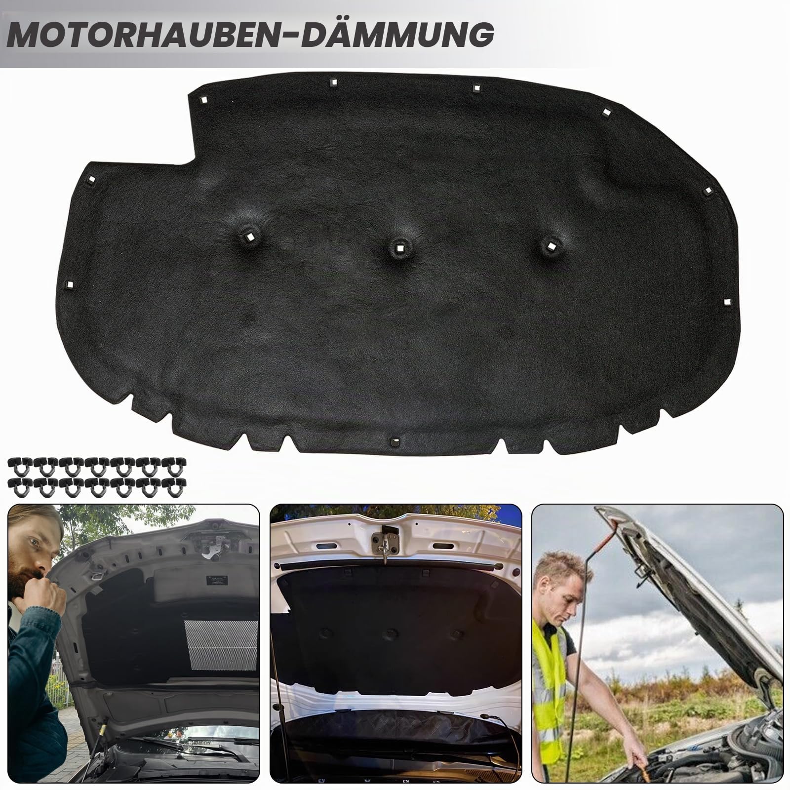 Dämmatte Dämmung Motorhaube Schalldämmmatte Motorraumdämmung Für VW Golf 7 VII