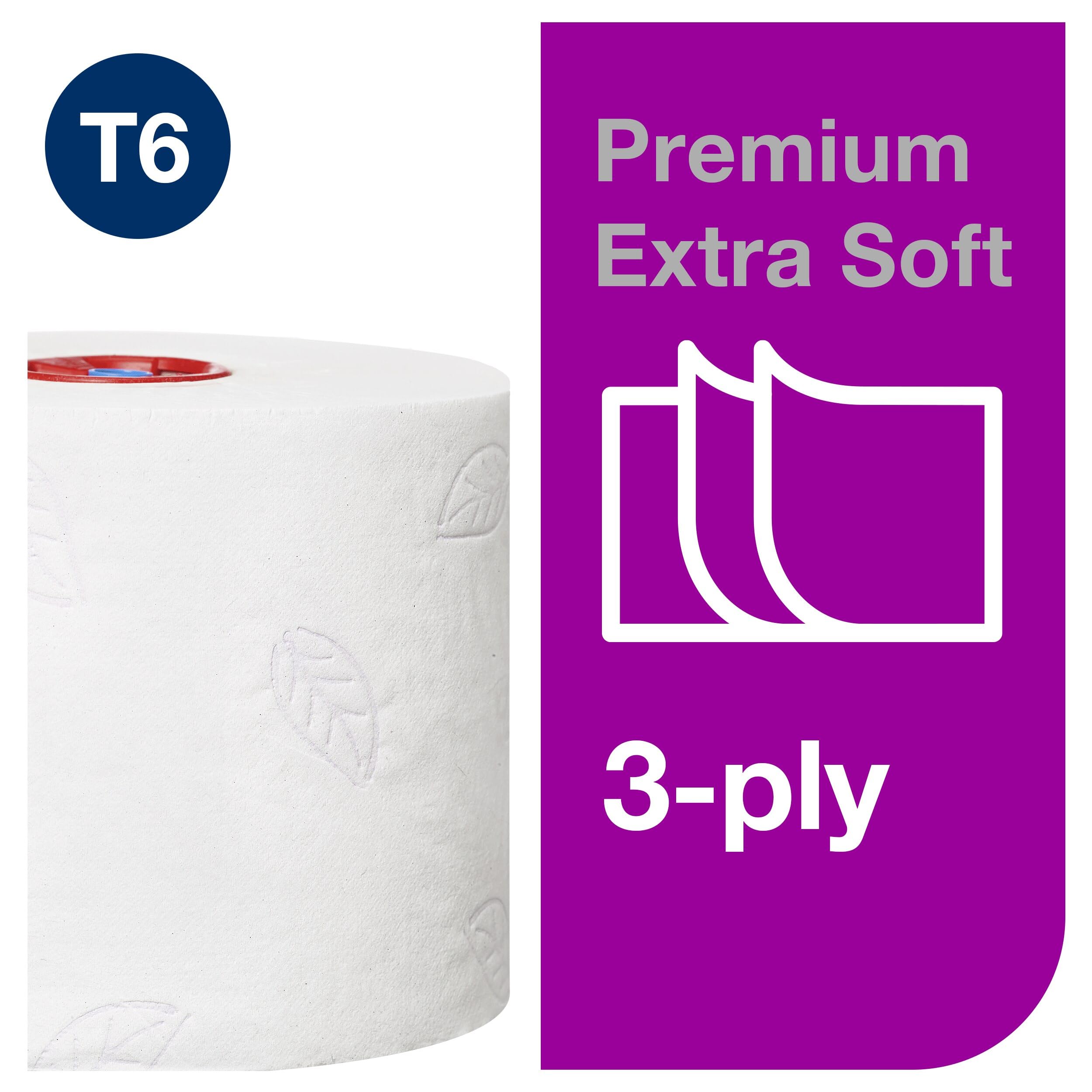 Tork Mid-size miękki papier toaletowy, 3-warstwowy