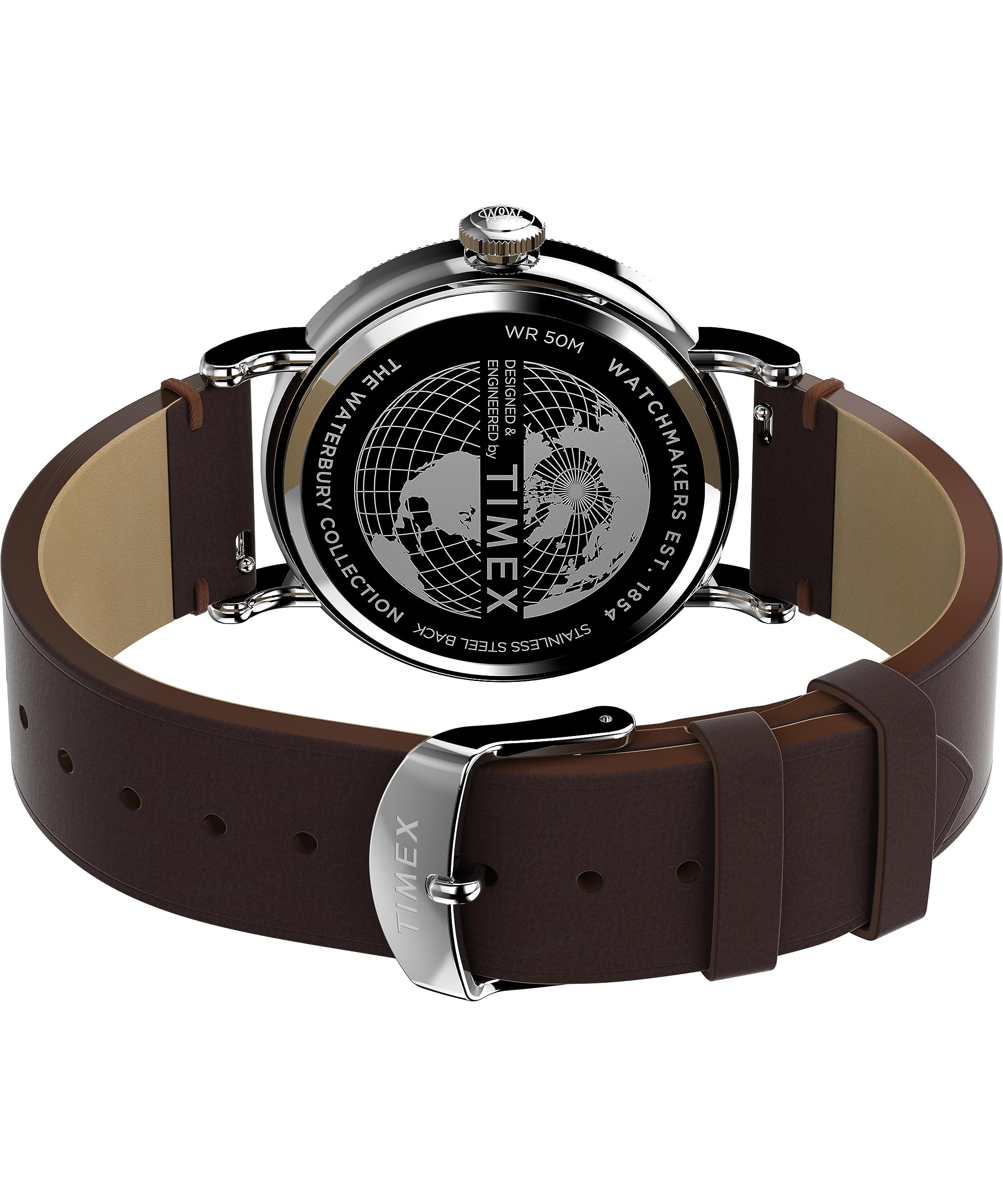 Timex Men's Waterbury Coin Edge 40mm Leather Strap Watch