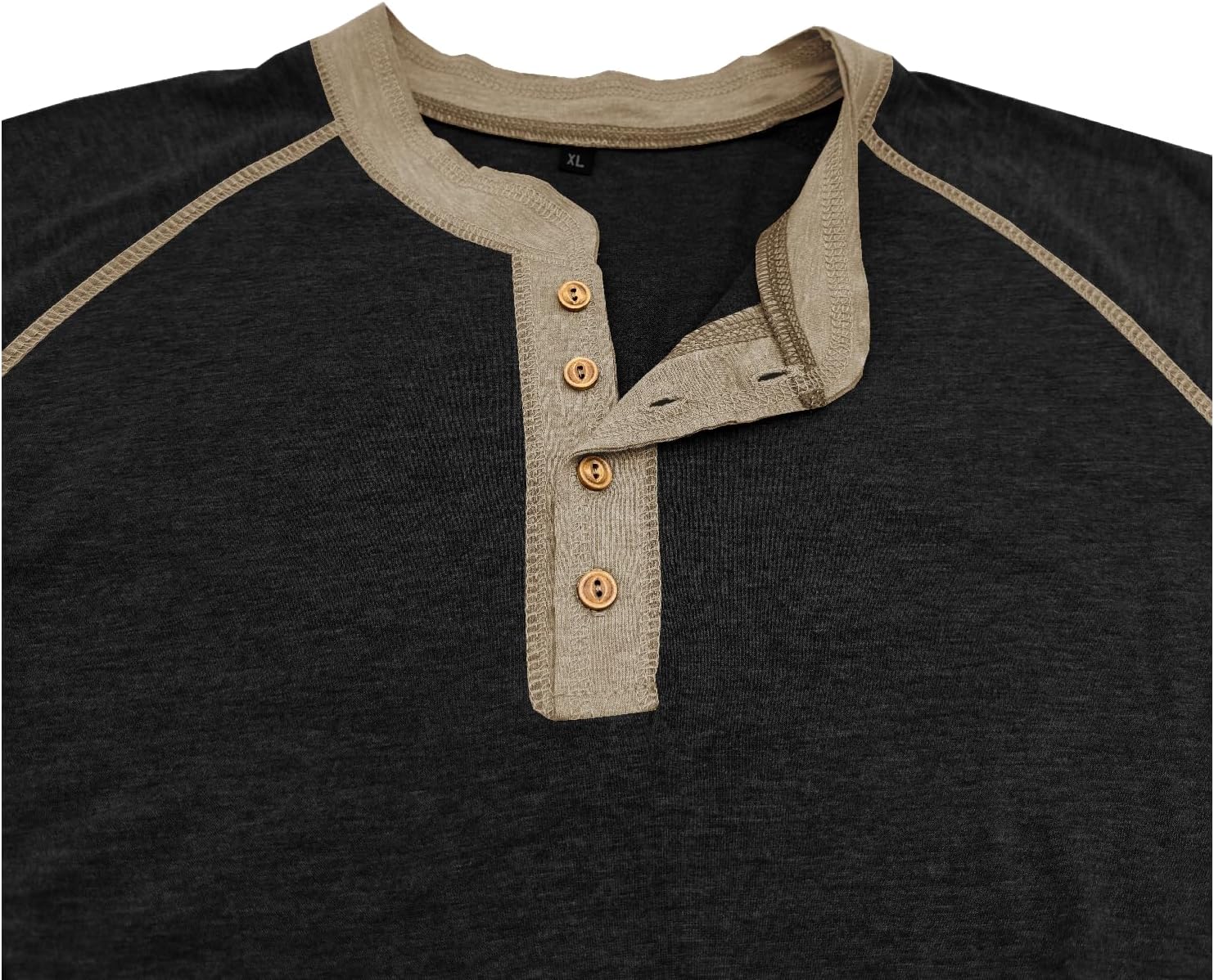 Mens Henley Shirts Long Sleeve Casual Classic Button T-Shirt Lightweight Stylish Pullover Tees Top - Image 5