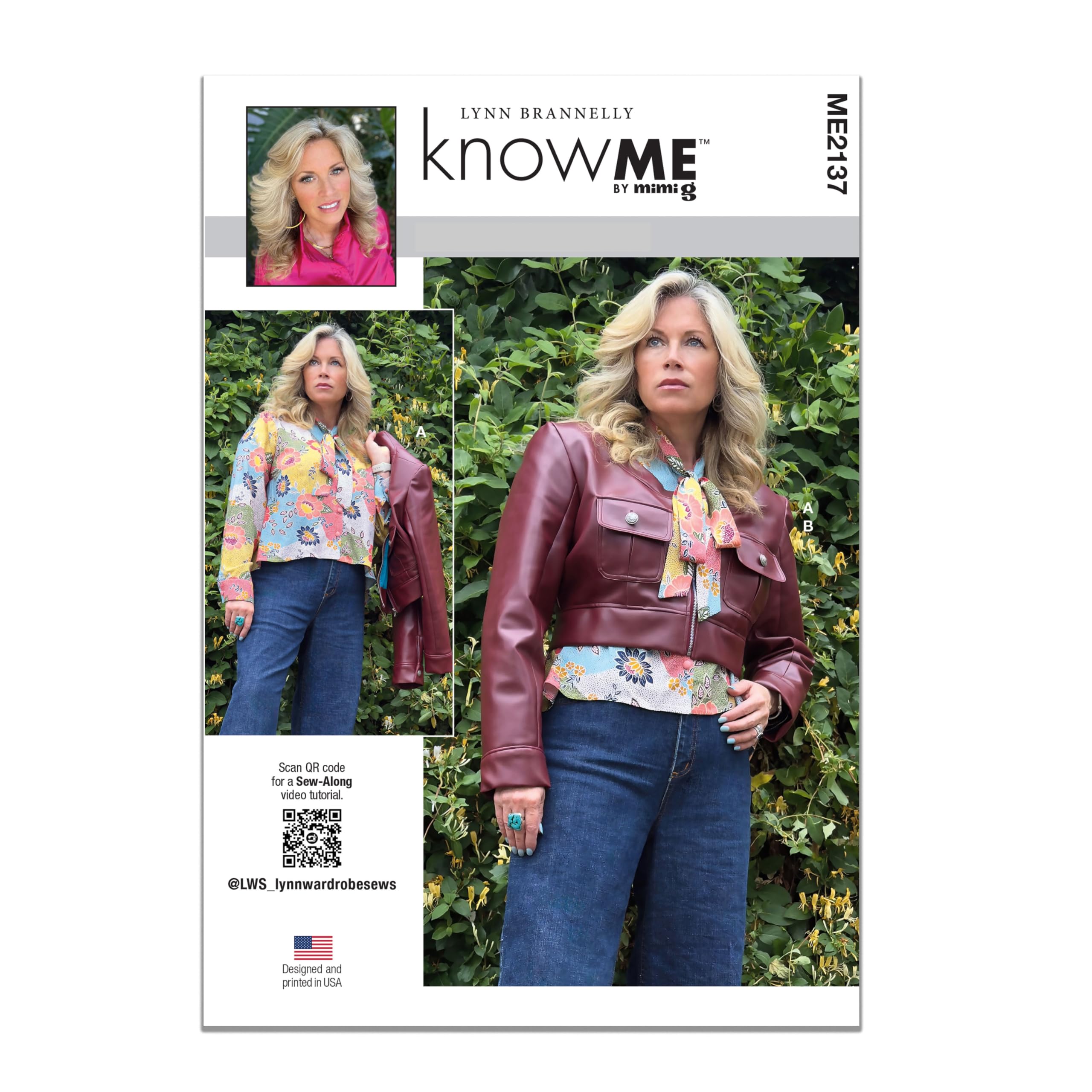 Patrons couture ME2137Y5 chemisier femme Lynn Brannelly veste sur mesure