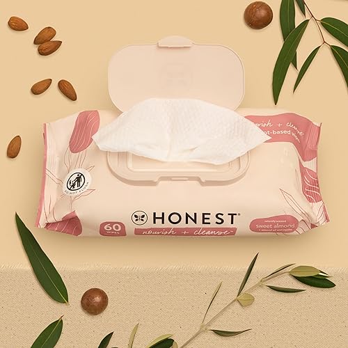 Miniatura 2 de The Honest Company - Toallitas nutritivas y limpiadoras toallitas limpiadoras multitarea 100 a base de plantas hipoalergénicas almendras dulces 240