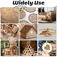 Vista 7 de LANIAKEA 6 hojas de madera contrachapada de abedul báltico de 1/4" x 12" x 18", grado B/BB, ideal para manualidades, carpintería, corte láser