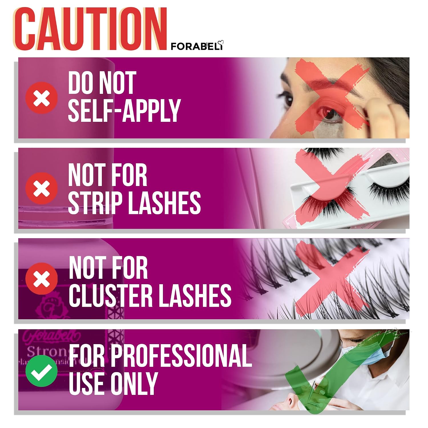 Uр Tо 40% оƒƒ Strong Eyelash Extension Glue - Forabeli 5ml / 2-3 Sec Drying time / 6 Weeks Retention | Black Lash Adhesive for Professionals and Beginners/Semi Permanent Eyelash Extensions Supplies