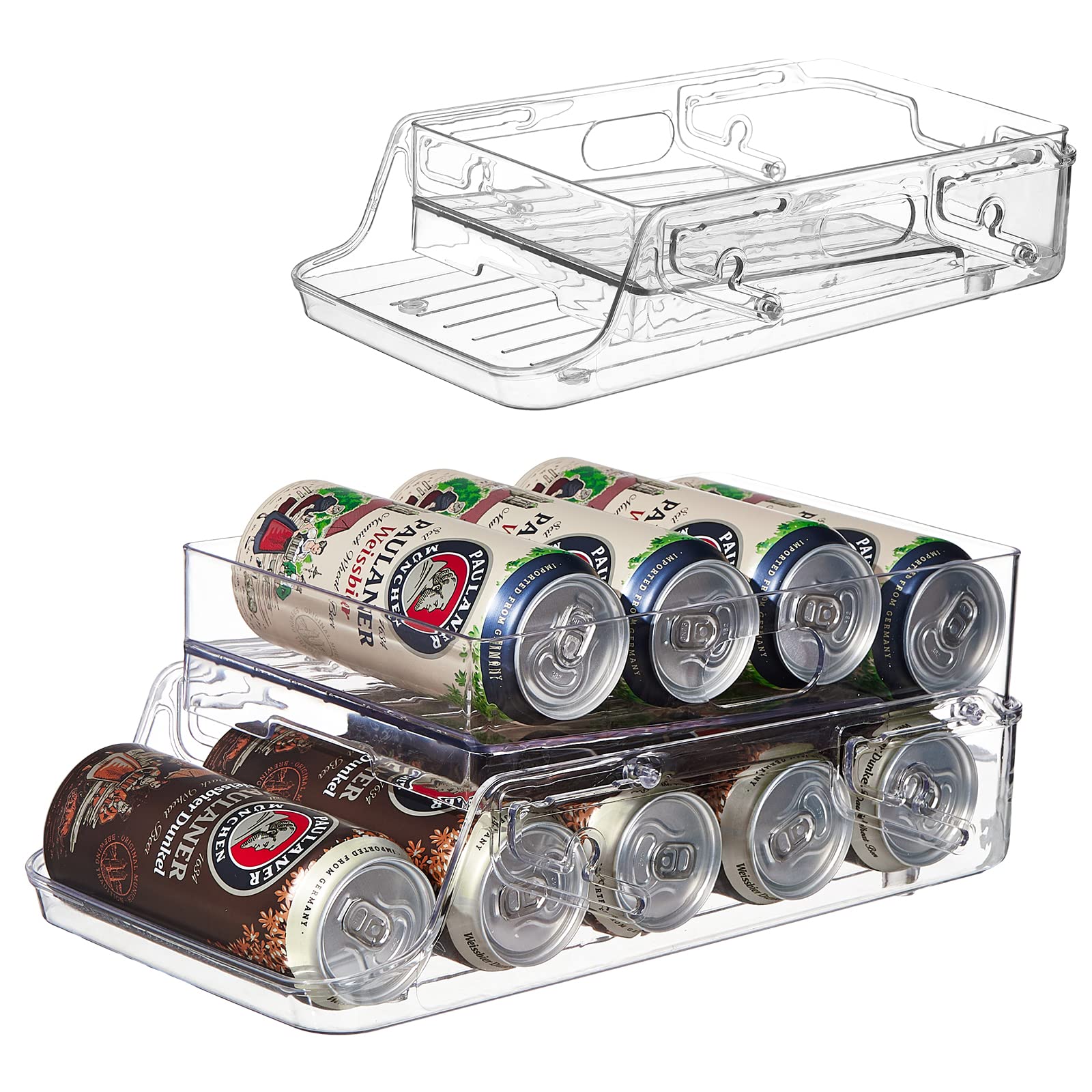 Buy GLAMFORT Rolling Fridge Can Dispenser, Foldable DoubleLayer Can
