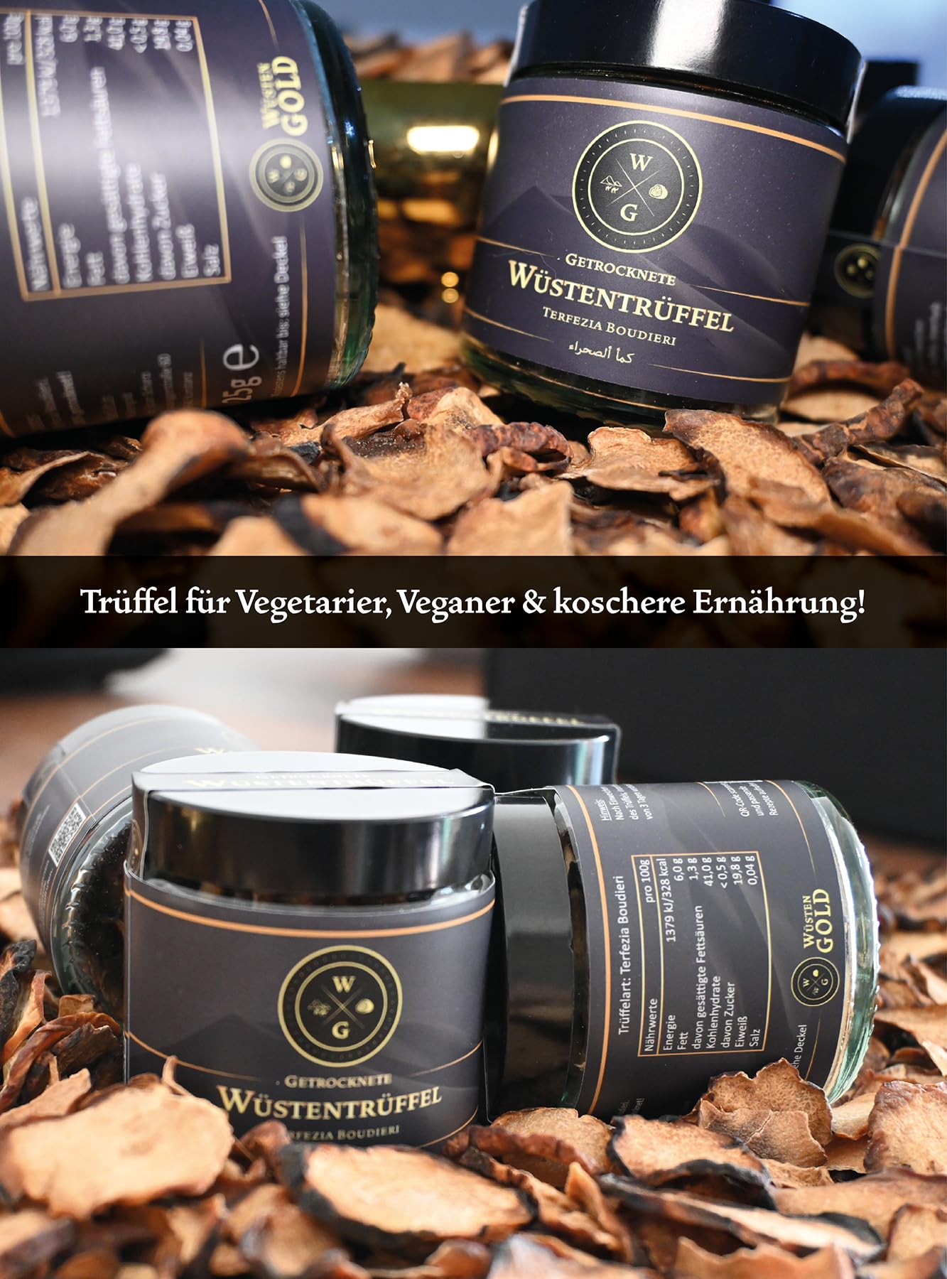 Getrocknete Trüffel in Scheiben, 25g, ohne Aromastoffe, ohne Konservierungsstoffe