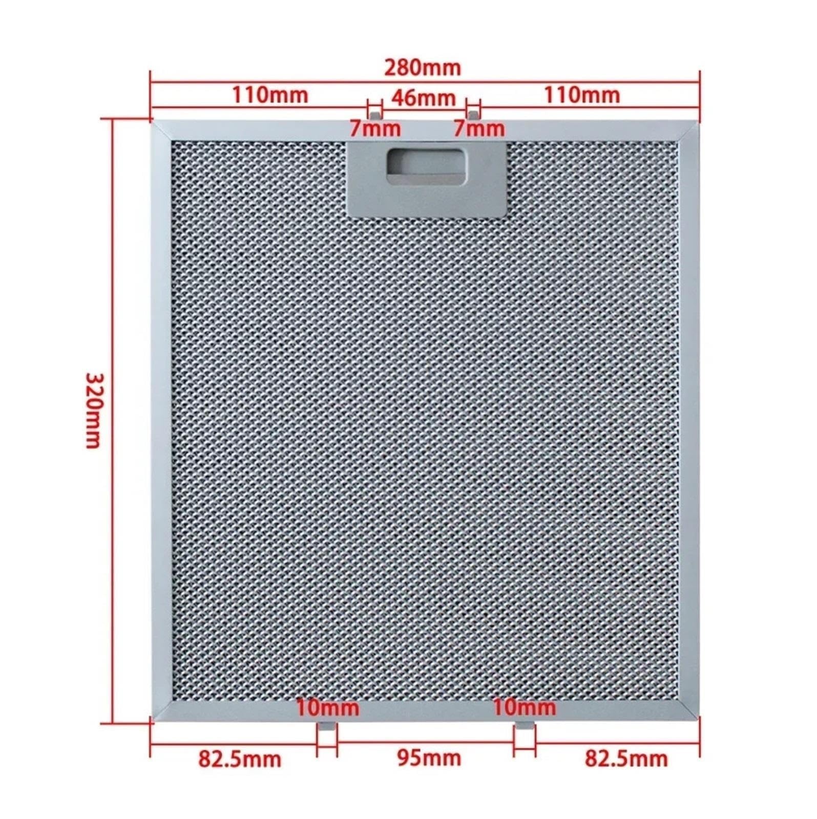 Filtri Cappuccio Gamma,Compatibile Con Teka DS60 DE60 280X320mm
