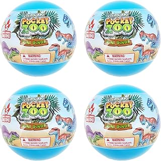 Bulls i Toy Squish Ums Pocket Zoo Mini Dinos Dinosaurs - 5 Dinos in Each Capsule - Lot of 4 Blind Capsules BITC2253369 0