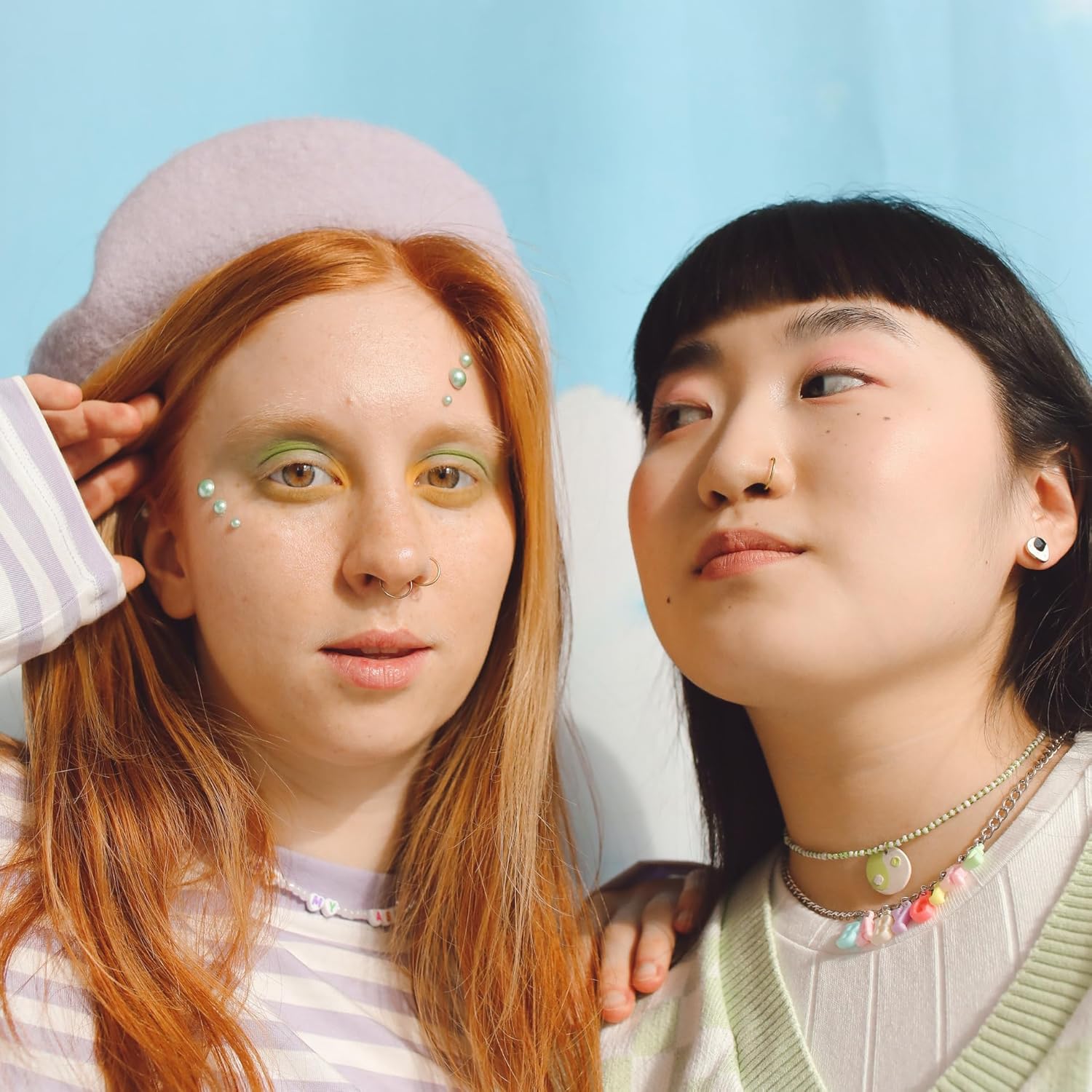 SYLWIA 22G 14K Gold Nose Ring - 8mm/10mm Real Gold Nose Hoop, Hypoallergenic Seamless Tiny Nose Rings for Women & Men - Image 2