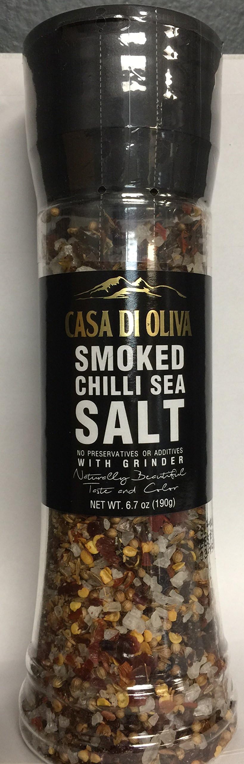 Smoked Chili Sea Salt With Grinder 7.2 oz