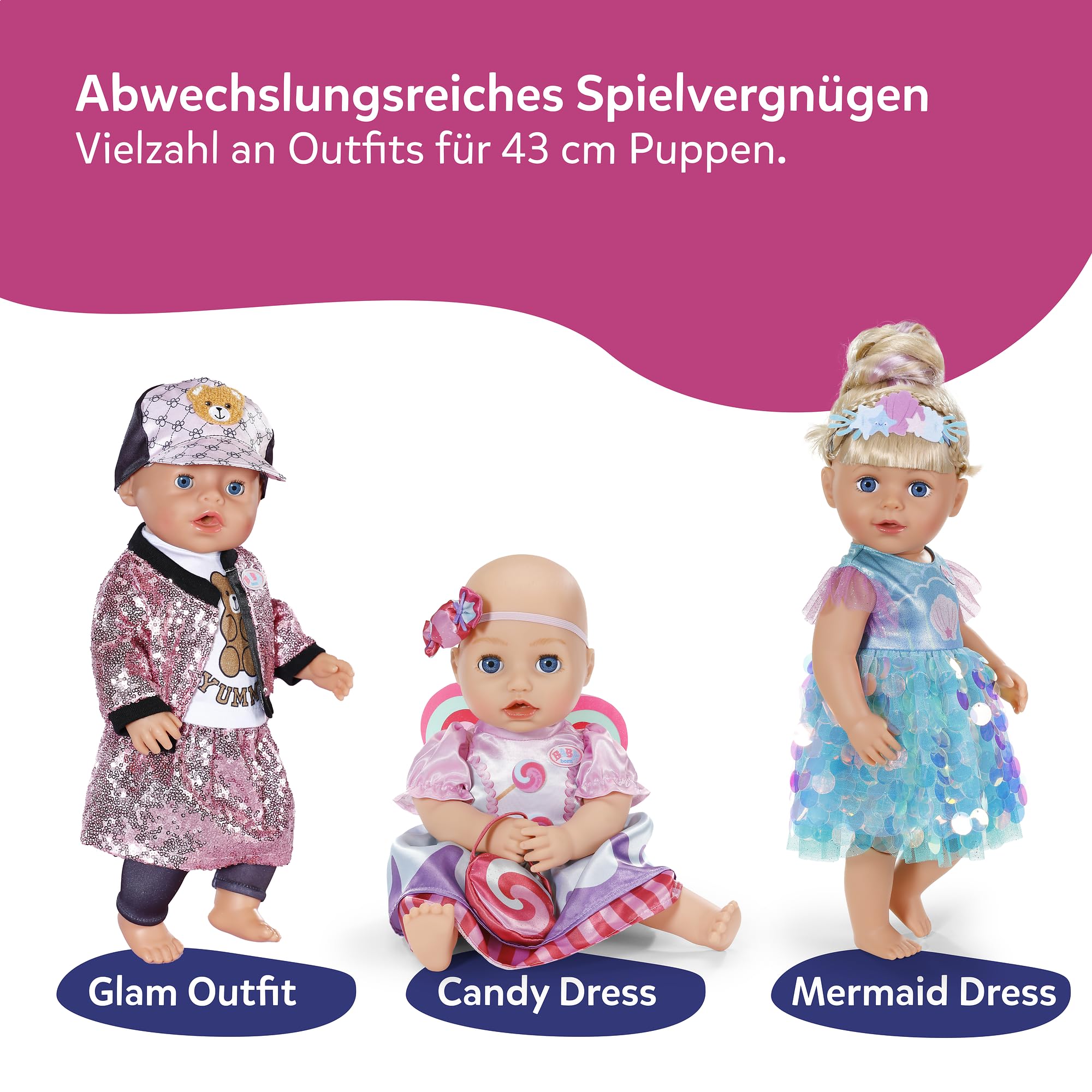 BABY born REIT-Outfit mit Hose, Shirt, Stiefeln und Helm für 43 cm Puppen