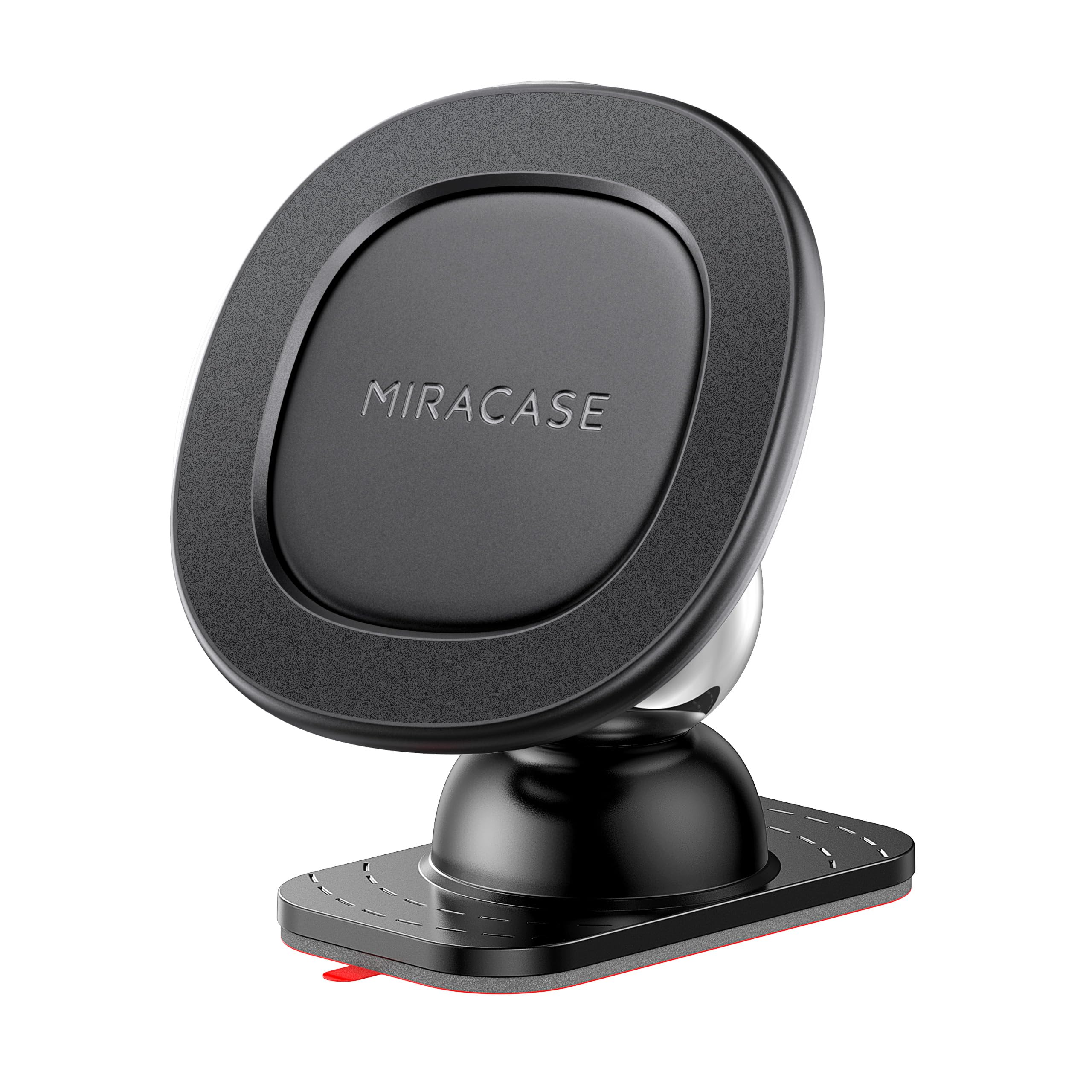 Miracase Car Phone Holder Magnetic【Strong Magnets】 Magnetic Phone Holder for Cars Dashboard, 360 Adjustable Car Phone Mount Cradle for iPhone, Galaxy, All 4.0''-7'' Smartphones