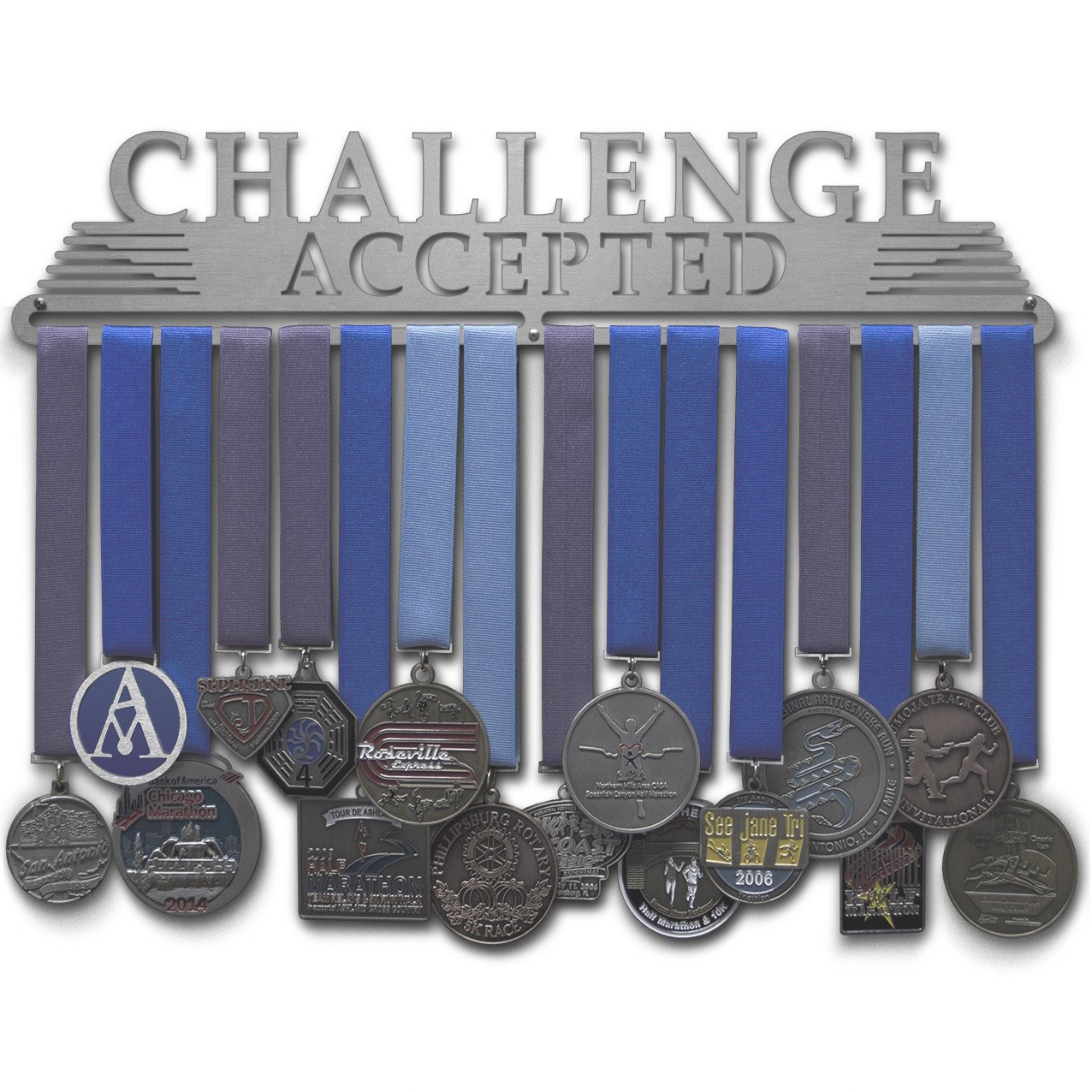 Allied Medal Hangers - Challenge Accepted - Multiple Medal Award Holder Display Hanger Rack