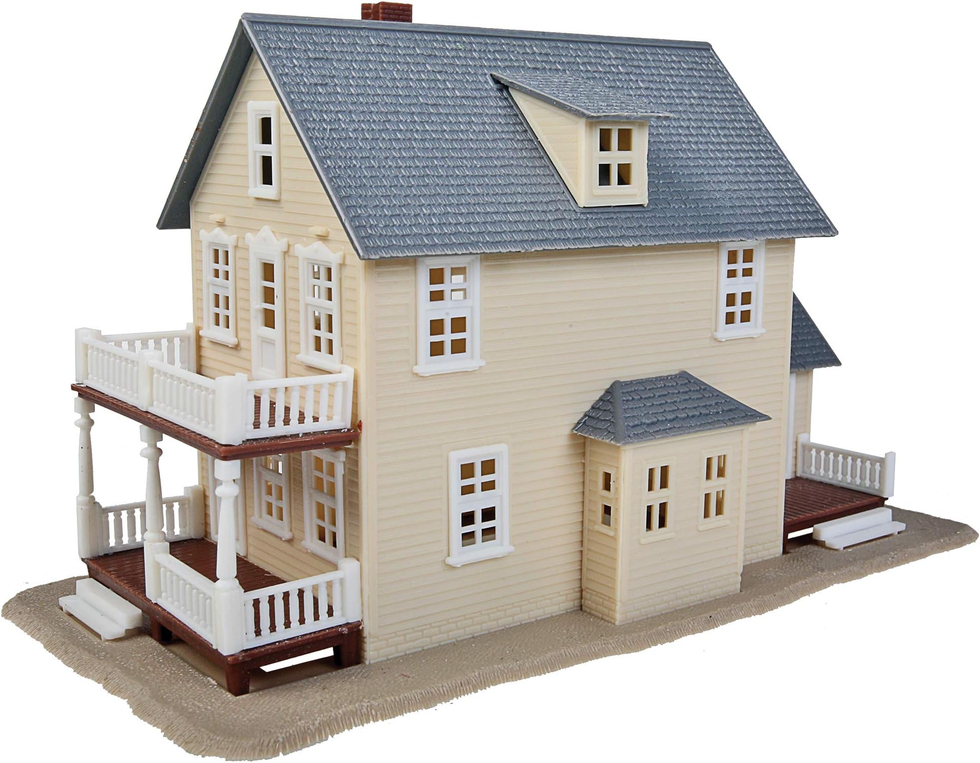 HO Scale Model Two-Story House