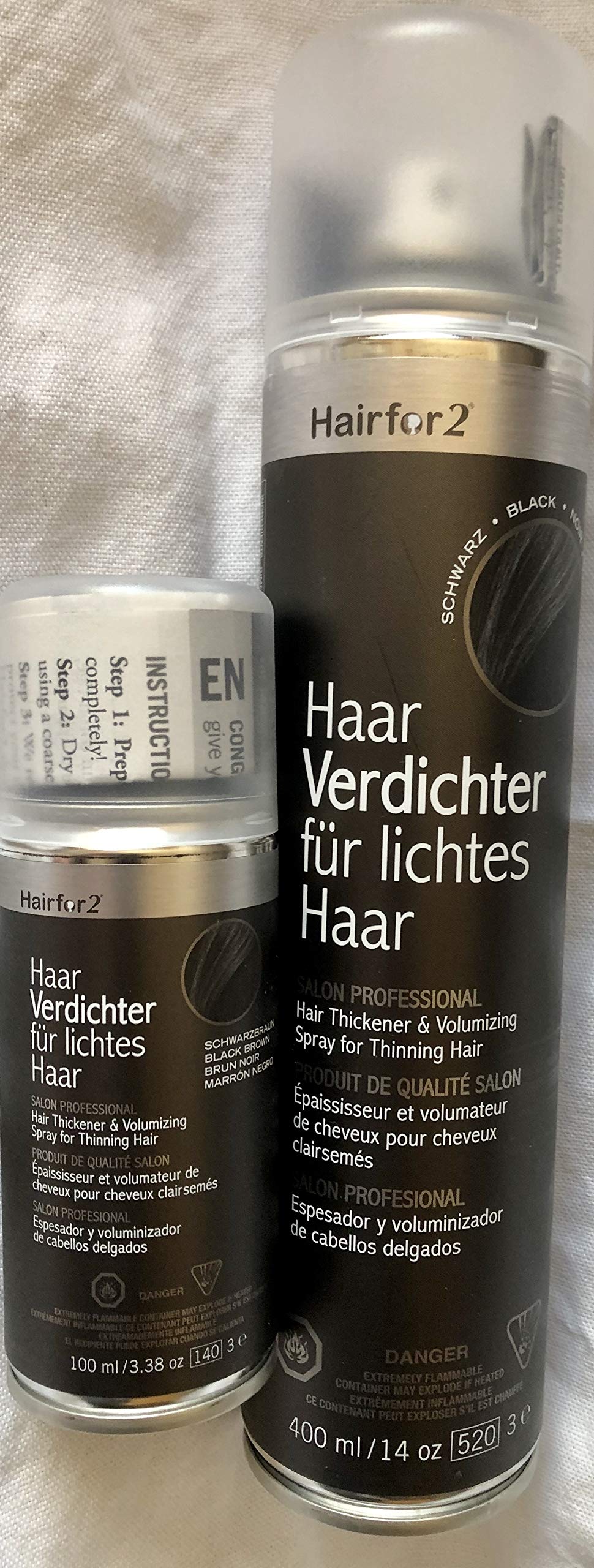 Mini & Jumbo - 1x 400ml + 1x 100ml Hairfor2 (Dunkelblond)