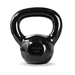 CAP Barbell Black Enamel Coated Cast Iron Kettlebell, 15 lb