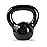 CAP Barbell Black Enamel Coated Cast Iron Kettlebell, 15 lb