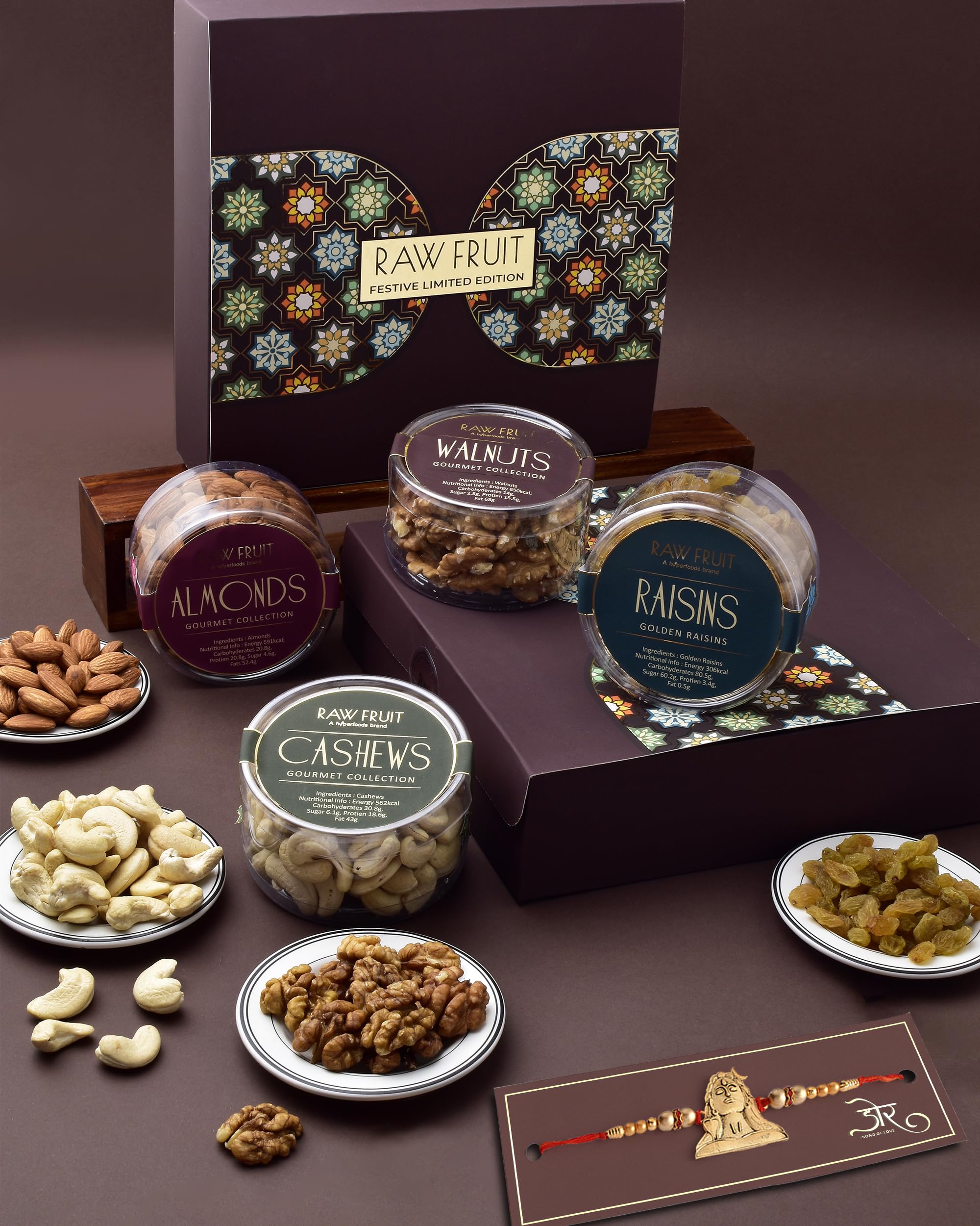 HyperFoods Rakhi for Brother Combo Shiva Rakhi Gift Hamper Dry Fruits and Nuts Gift Pack Gift Hampers for Rakshabandhan Cashew Almond Walnut Raisins Gift Pack 450 Grams (B0B5TWSV5Q) Amazon Price History, Amazon Price Tracker