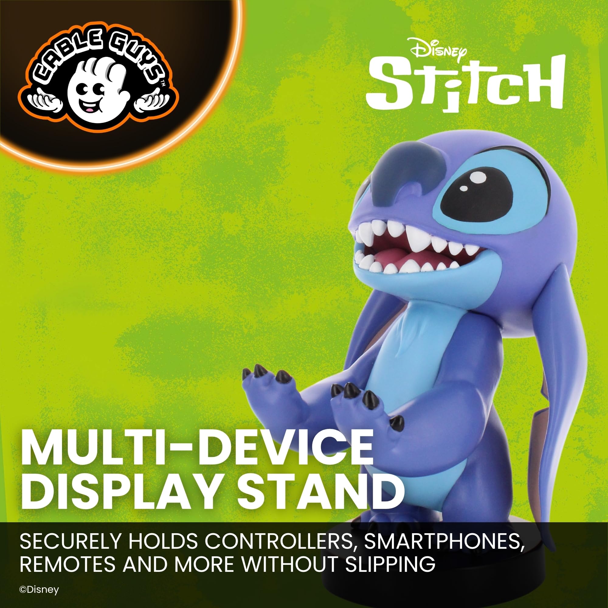 Cableguys Smiley Stitch Controller Halter & Handy Ständer - Gaming Zubehör für Zimmer und Schreibtisch-Setup, Ständer Kompatibel mit Xbox-, PlayStation- & den meisten Standard-Controllern