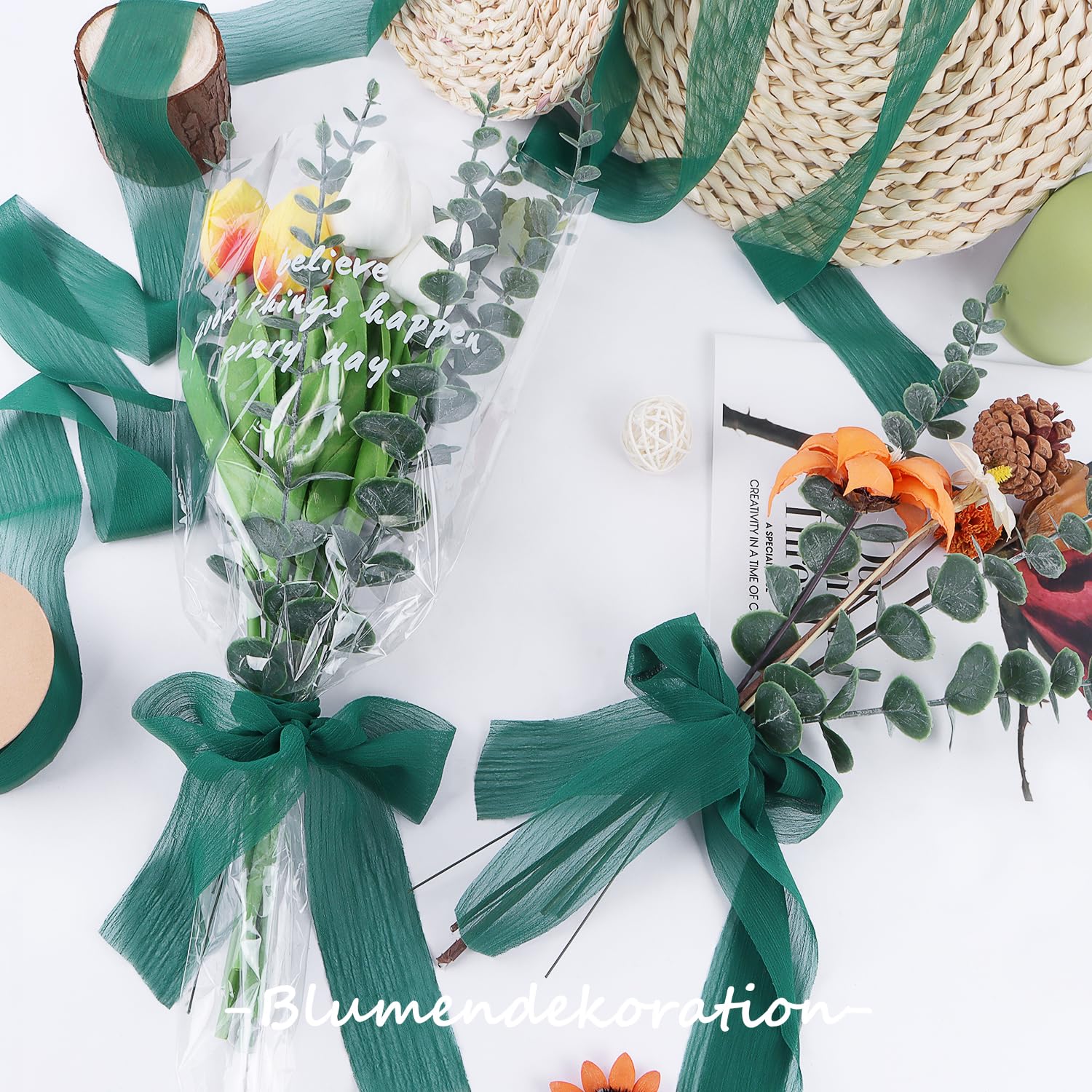 Organza lint 1 cm breed - Goedkoop lint, linten groothandel, organza