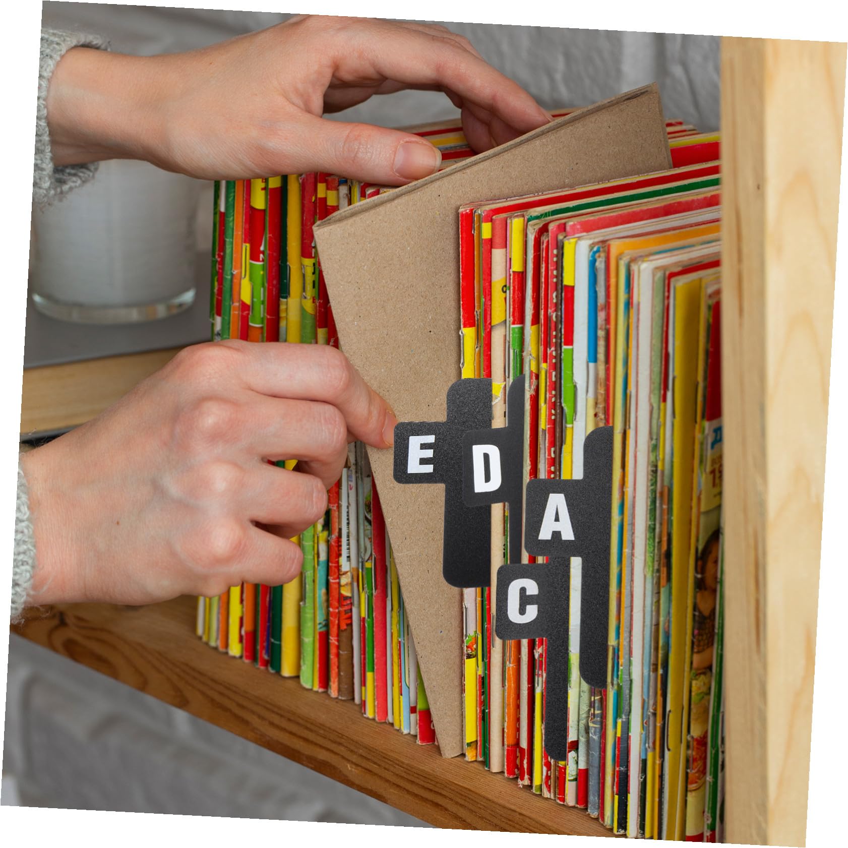 3 Set Divisori A Z con Schede Indice per Organizzazione e Archiviazione Dei Dischi Divisori Minimalisti per e Decorazione Casa