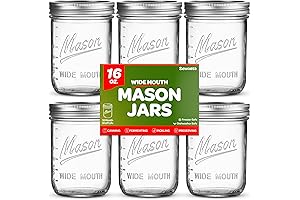 SEWANTA Wide Mouth Mason Jars 16 oz: Your Versatile Culinary Companion