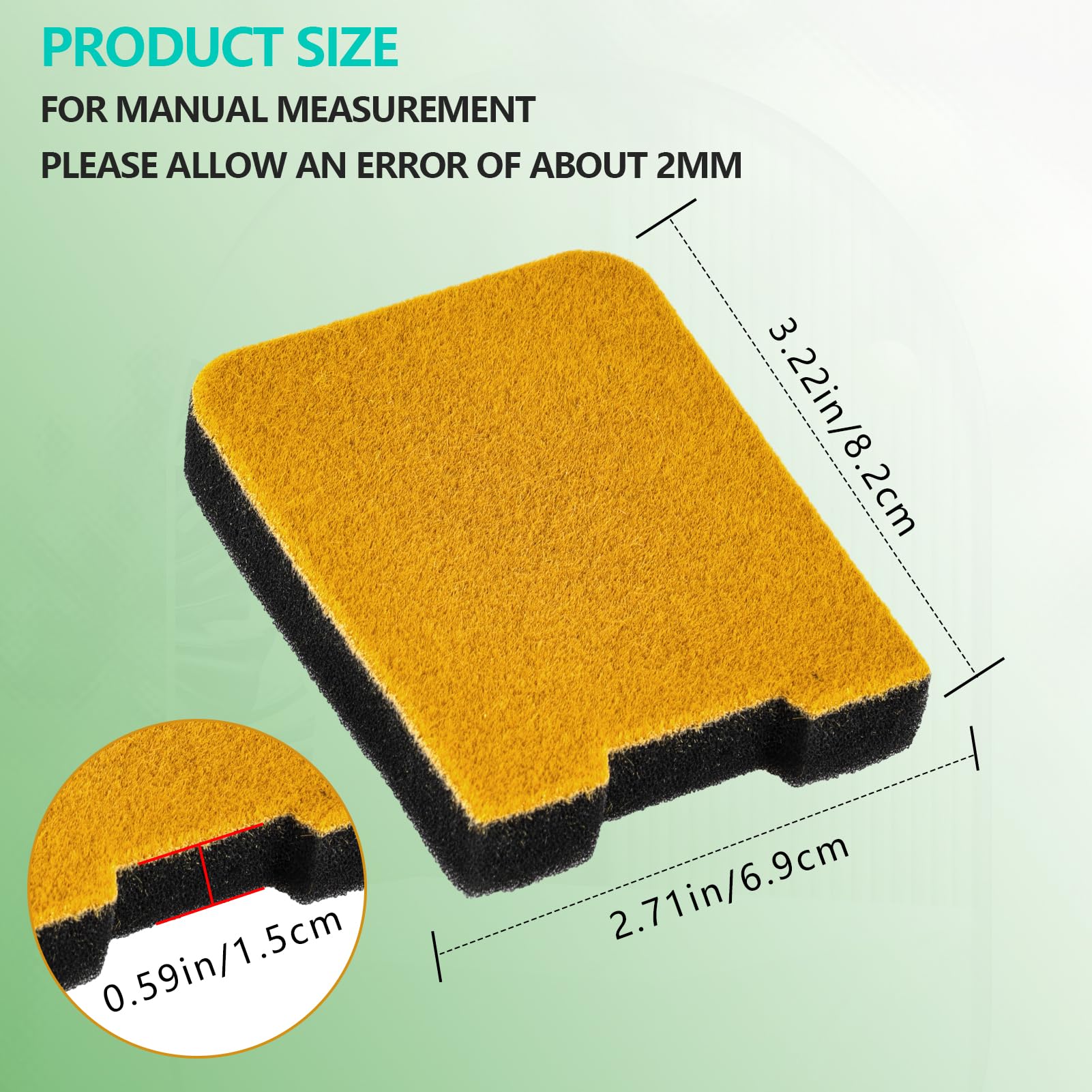 531004430 Air Filter for Husqvarna 145BT 155BT 145BF 155BF Blowers 110132179 531004430 ?2PCS ?