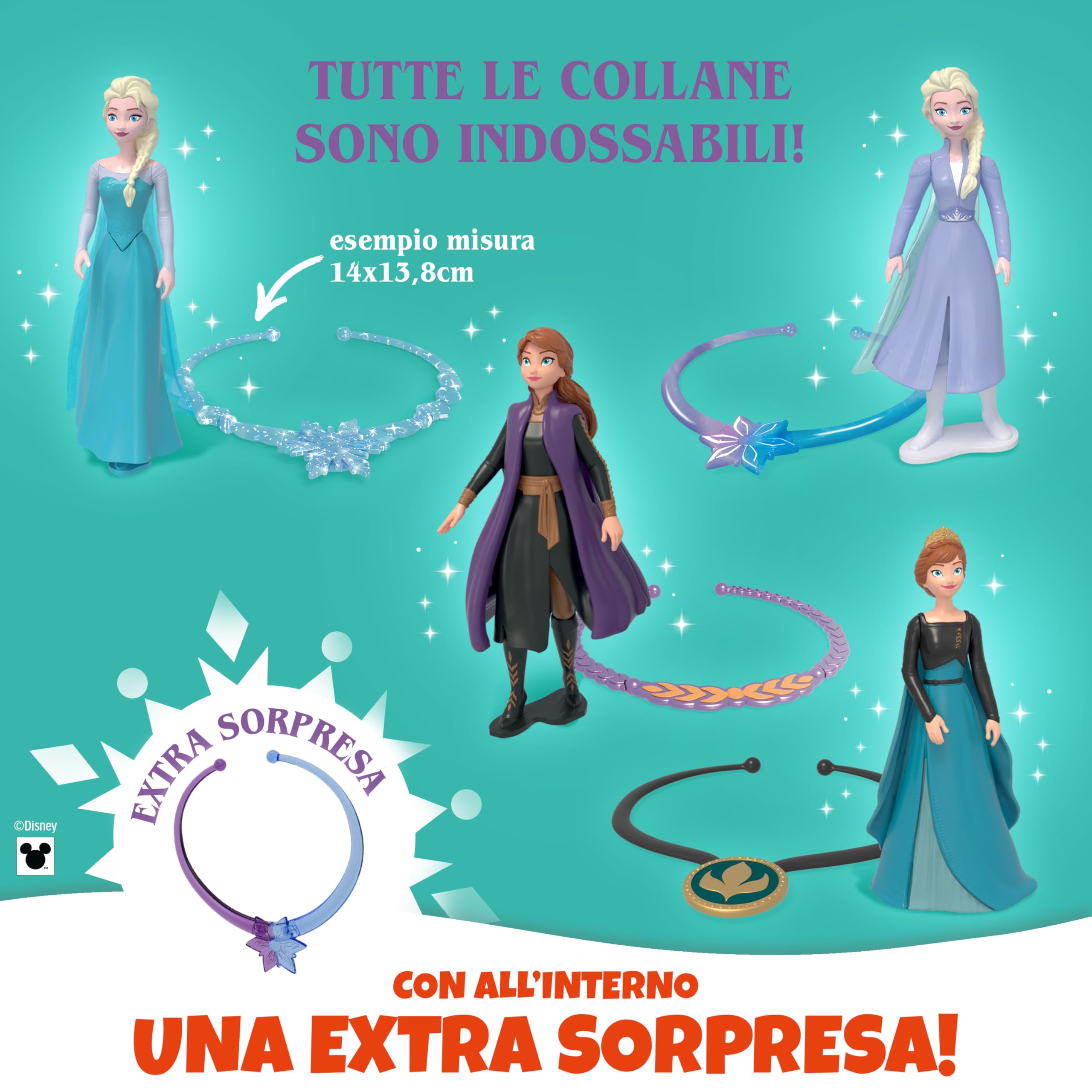 Kinder GranSorpresa Maxi Disney Frozen, Uovo di Pasqua Kinder 2026 di Finissimo Cioccolato al Latte con Sorpresa Disney Frozen, 220 g