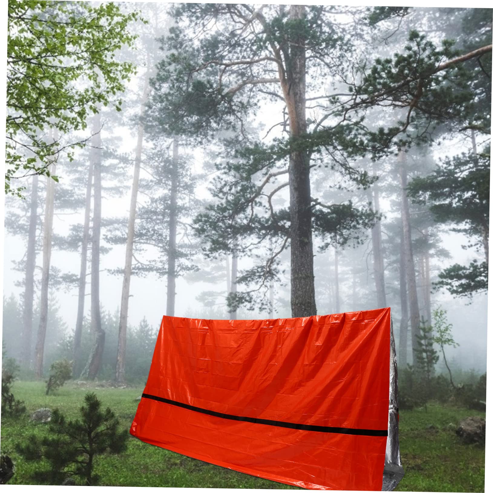 Toddmomy Notzelt Orange aus Pe für Outdoor und Hiking, Leicht