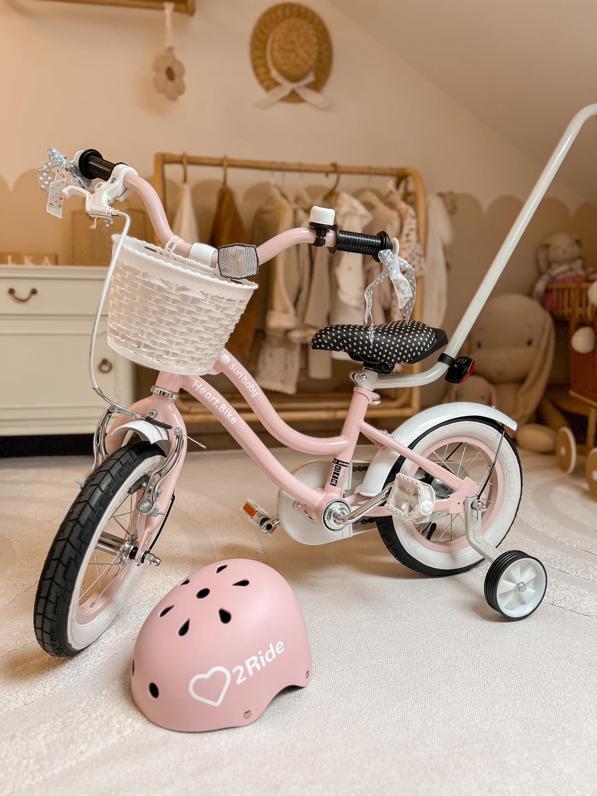Sun Baby Barra di Spinta per Bambini Supporto per Bicicletta Dispositivo per Imparare