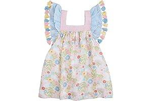 Baby Girls Tassel Gauze Bunny Dress