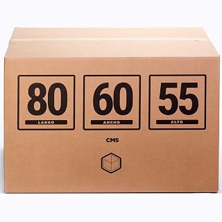 TELECAJAS | 2 Cajas 80x60x55 cm - Cajas Gigante de Cartón Mudanza Baul Grande - Medio Palet | Ideal para Envío y Guardar O...