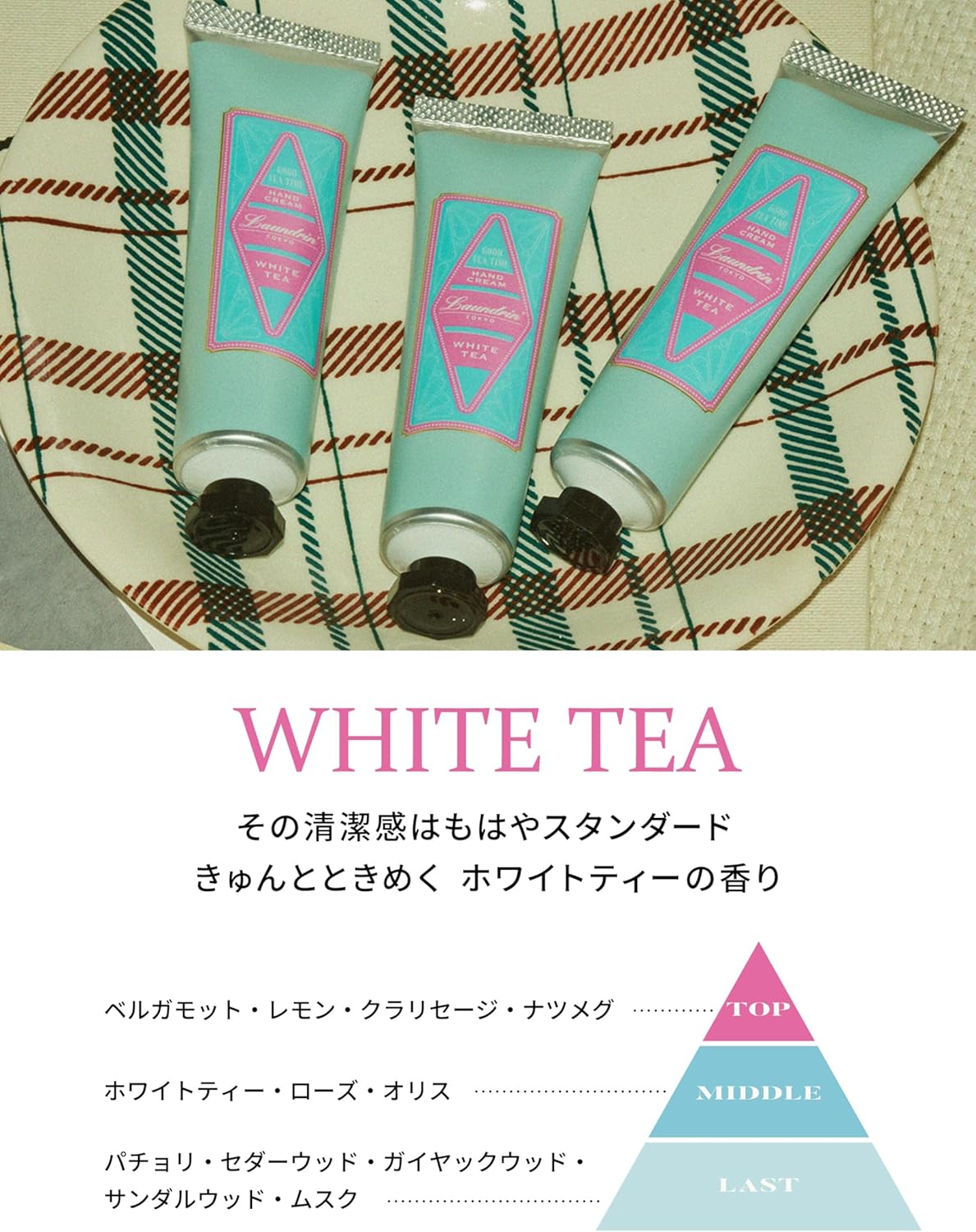 ランドリン ハンドクリーム ホワイトティーの香り 30g