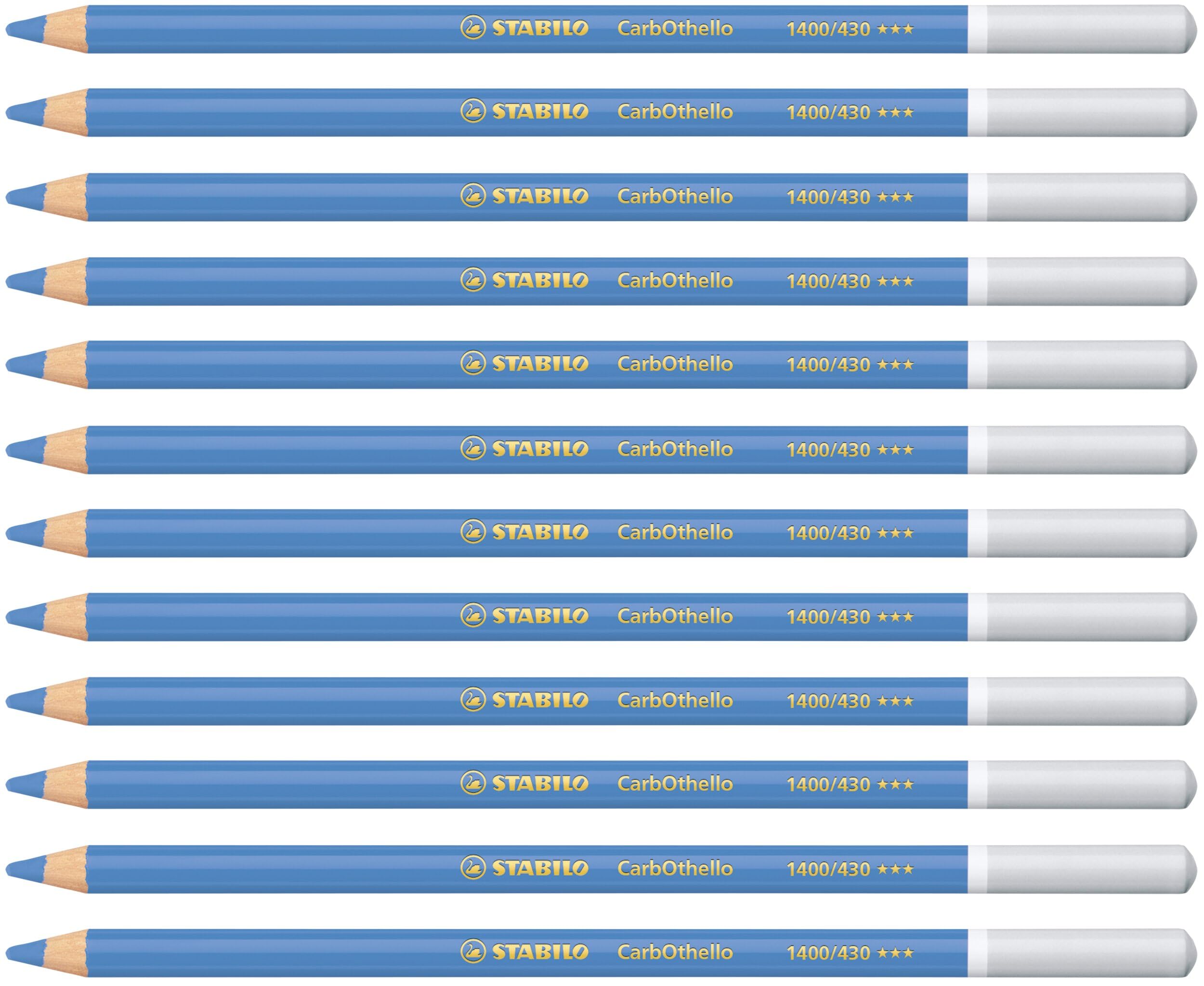 STABILO CarbOthello - Chalk-Pastel Pencil - Pack of 12 - Ultramarine Middle