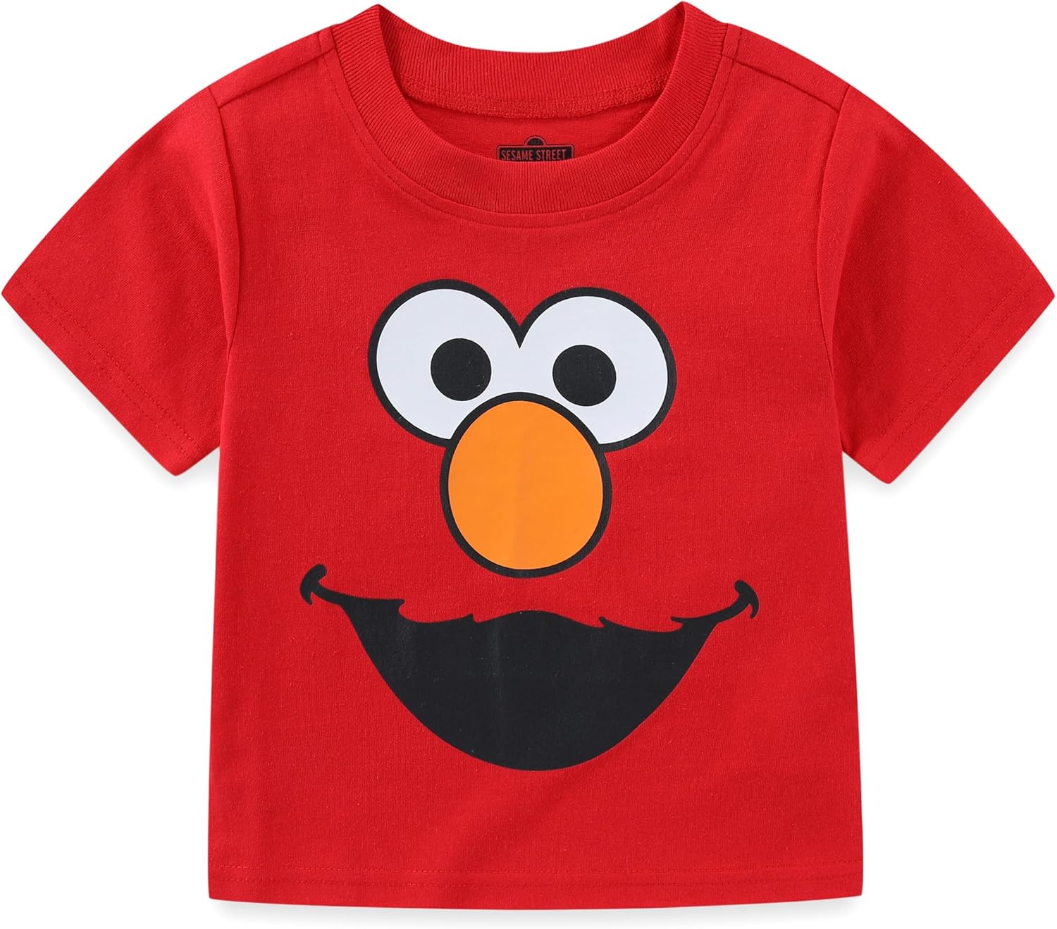 Sesame Street Boys’ Elmo and Cookie Monster Tee and Short Set for Infant and Toddler – Red/Blue - Image 2