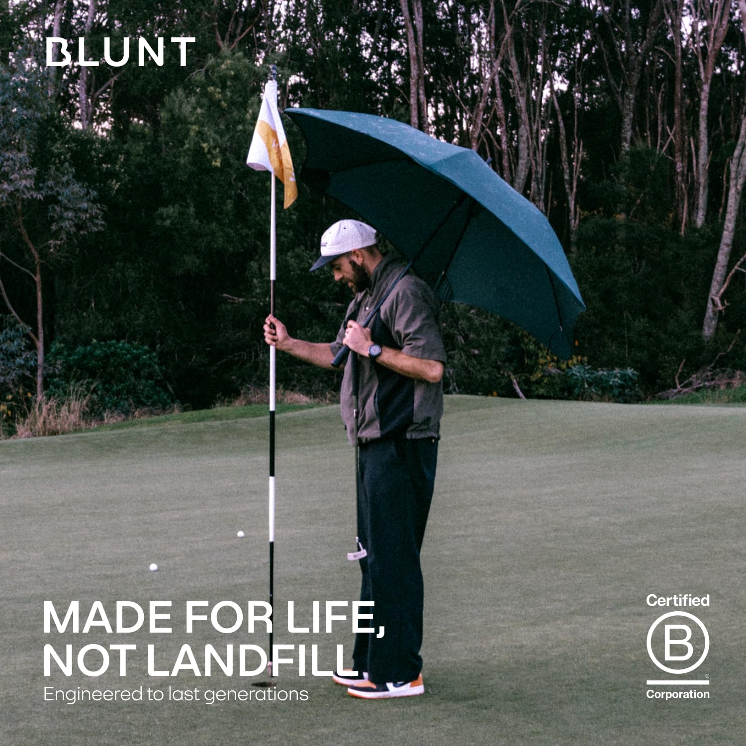BLUNT Paraguas deportivo – Paraguas de golf resistente al viento de 58 pulgadas, paraguas deportivo grande para viento y lluvia, diseño duradero para eventos deportivos, resistente, protección UV