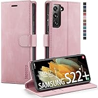 Vista 28 de Funda tipo cartera para Samsung Galaxy S22 5G con tarjetero y función atril, bloqueo magnético RFID, funda de piel con tapa para Galaxy S22 5G