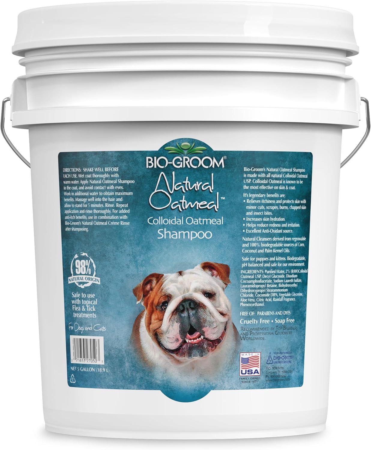 BioGroom Oatmeal Dog Shampoo for Allergies and Itching