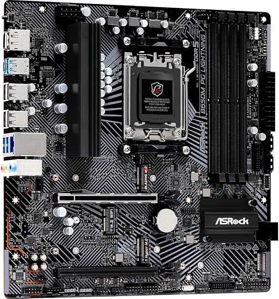 Carte Mère ASRock B650M PG Lightning DDR5 (AM5) Micro ATX