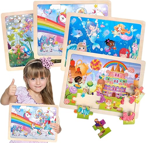 Miniatura 7 de Rompecabezas de madera para niños de 3 a 5 años de edad preescolar educativo para niños pequeños, juguetes de dinosaurios, granja, zoológico, mundo