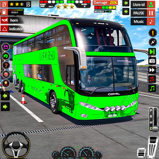 Bus Simulator Euro Coach Bus Driving Bus Game