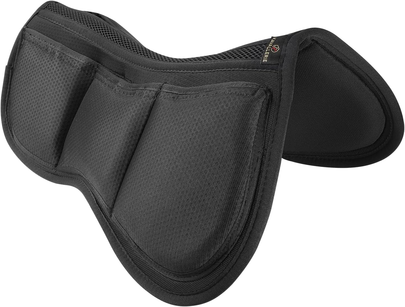 Kavallerie Memory Foam Half Saddle Pad Collection - 3D Air Ride/Coolmax Quilted/Gel Options, Shock Absorbing Breathable Non-Slip, for Dressage Jumping Training Daily Long-Distance Riding