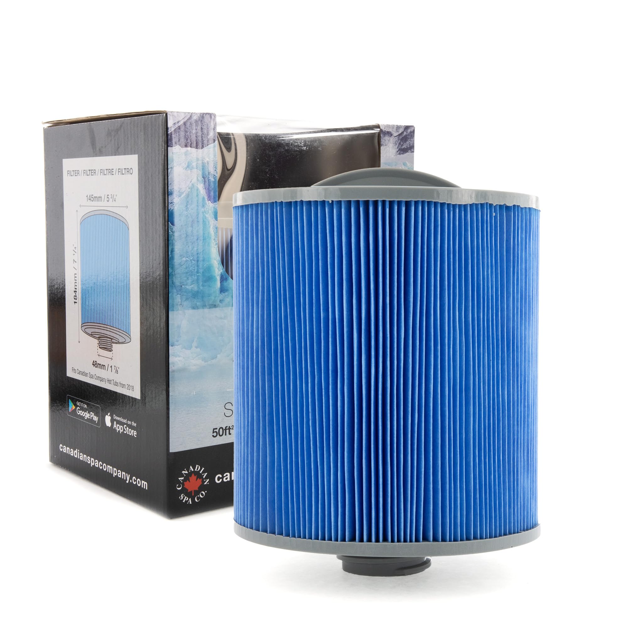 CANADIAN SPA CO. Glacier Silverstream Filtre Hot Tub Protection antimicrobienne Technologie ions d'argent Accessoires Whirl Pool