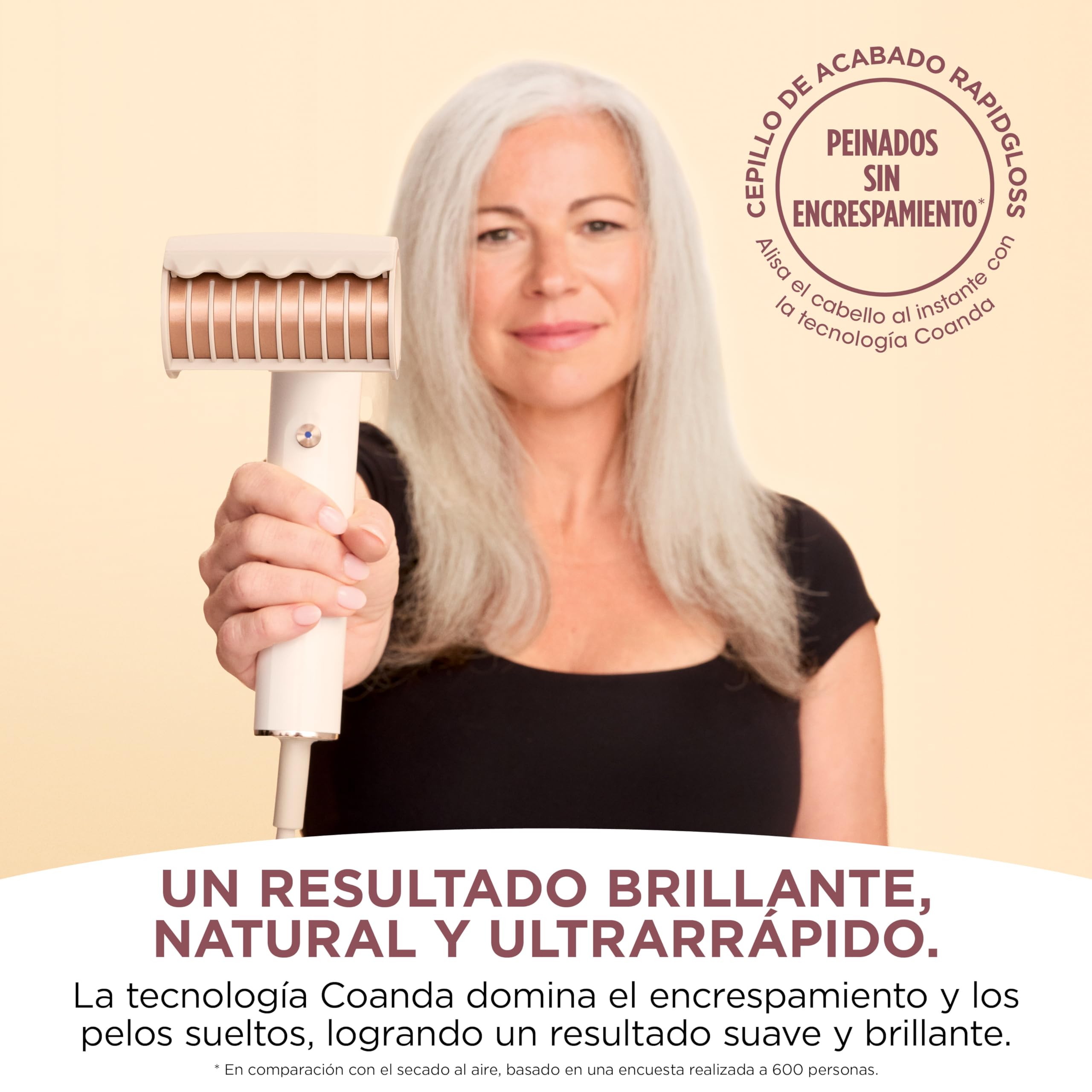 Shark SpeedStyle Secador de pelo y Rapid Gloss Finisher con bolsa de viaje, 5 moldeadores, para todo tipo de cabellos, secado rápido, sin dañar el cabello, ajustes automáticos, en blanco seda, HD352EU