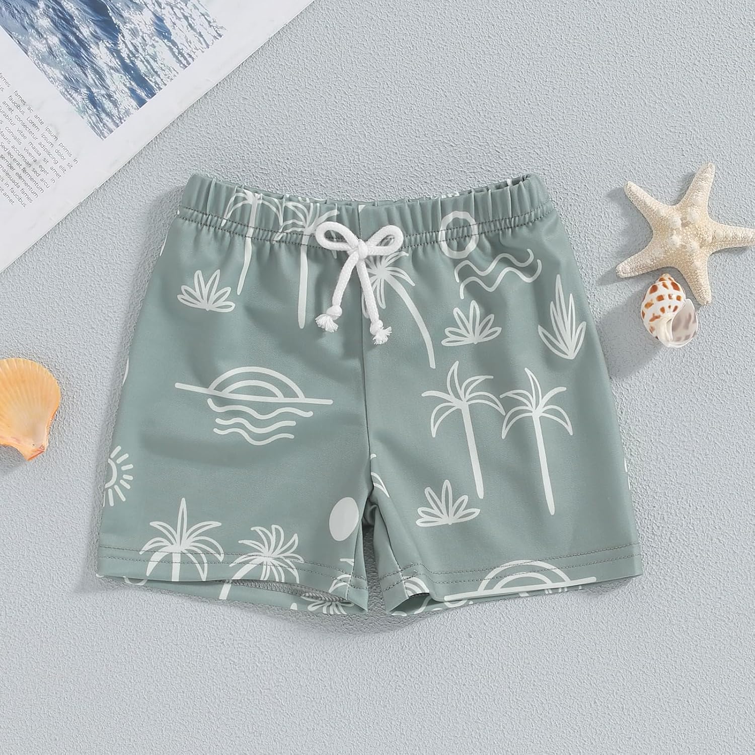 Unisex Toddler Baby Boy Girl Swim Trunks Print Swimming Shorts Board Shorts Beachwear Swimsuit Infant Bathing Suit - Image 3